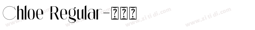 Chloe Regular字体转换